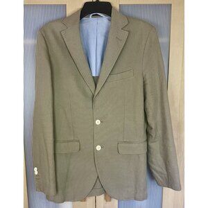 MASSIMO DUTTI Blazer Men's US 36 EU 46 Cotton Linen‎ Casual Career Jacket Preppy